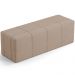 Puff Decorativo Living Sala de Estar 140 cm Roma W01 Linho Bege Escuro - Lyam