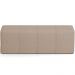 Puff Decorativo Living Sala de Estar 140 cm Roma W01 Linho Bege Escuro - Lyam