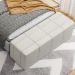 Puff Decorativo Living Sala de Estar 140 cm Roma W01 Linho Champagne - Lyam