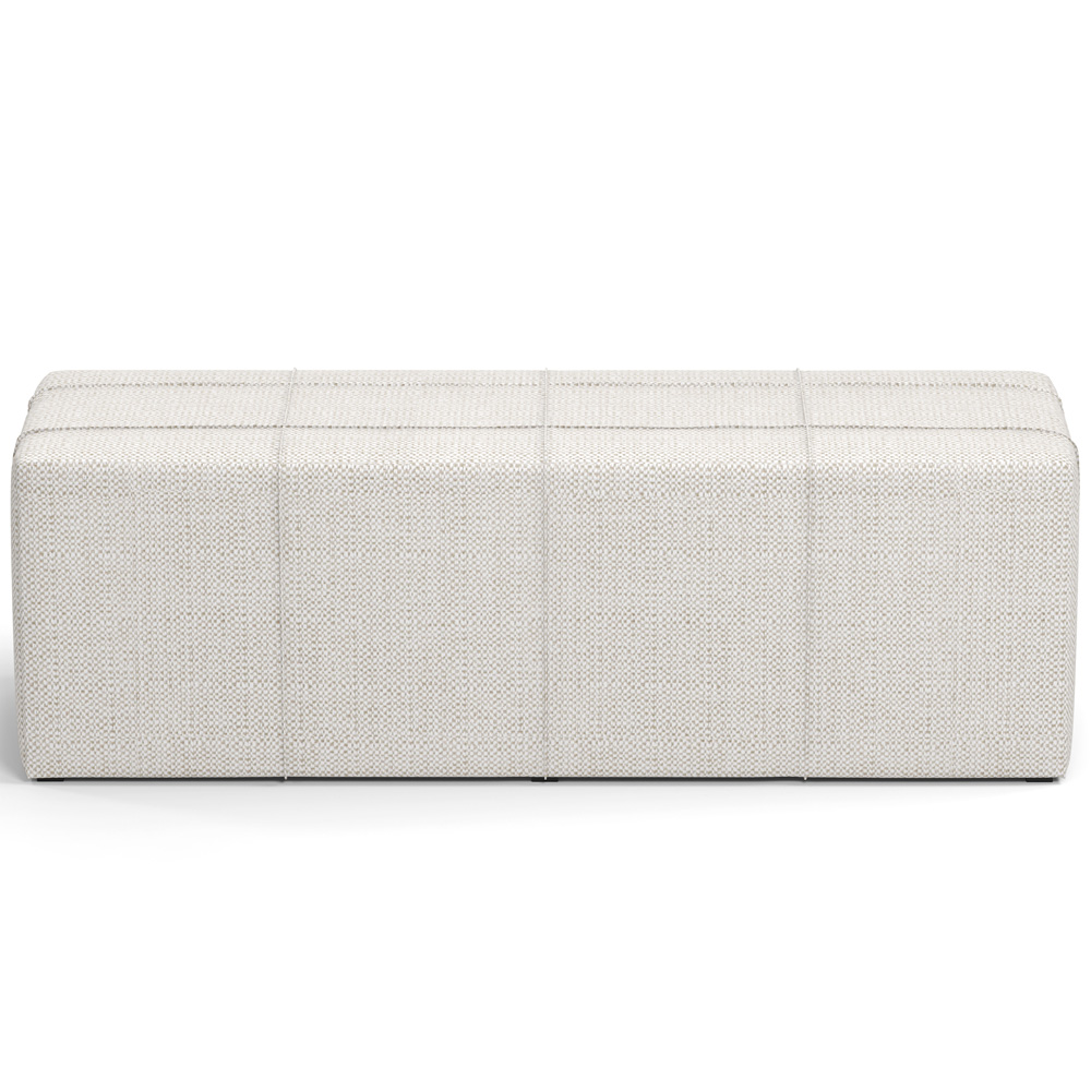 Puff Decorativo Living Sala de Estar 140 cm Roma W01 Linho Champagne - Lyam
