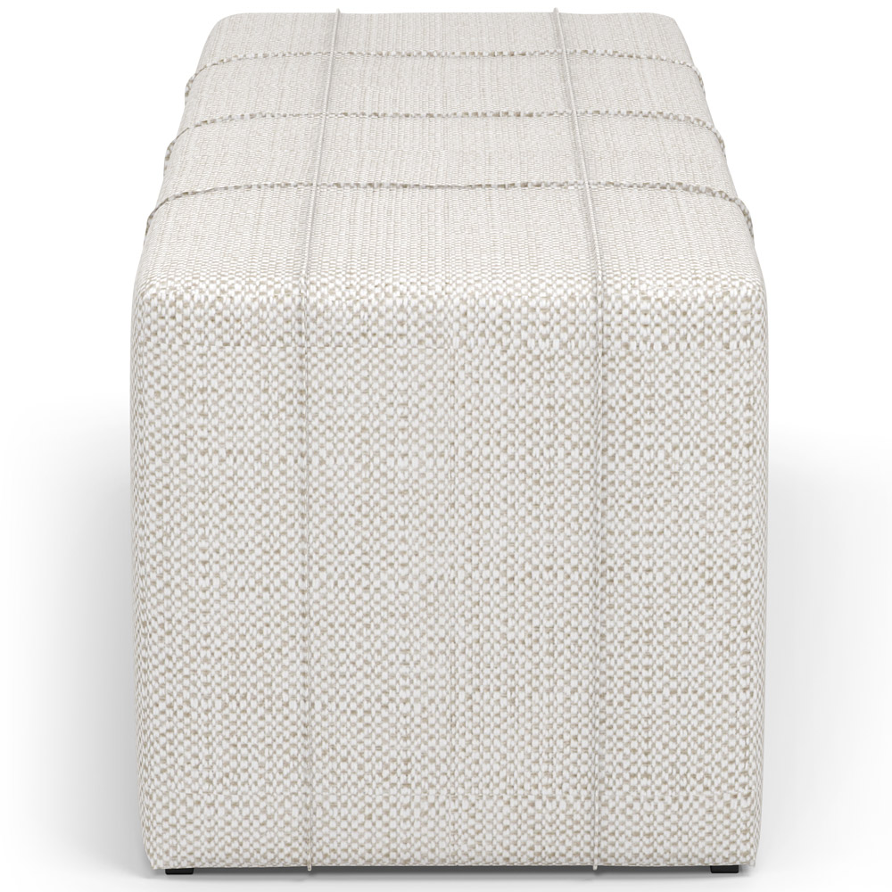 Puff Decorativo Living Sala de Estar 140 cm Roma W01 Linho Champagne - Lyam