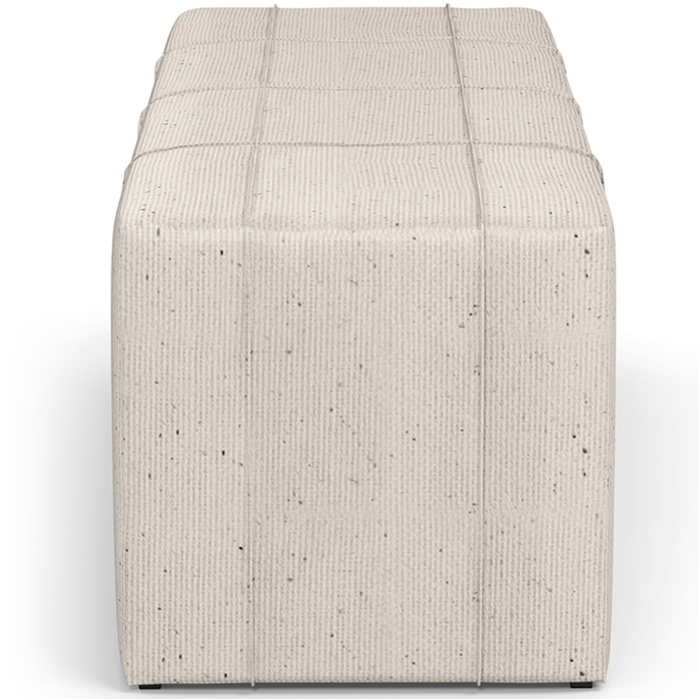 Puff Decorativo Living Sala de Estar 140 cm Roma W01 Linho Cru - Lyam