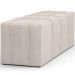 Puff Decorativo Living Sala de Estar 140 cm Roma W01 Linho Cru - Lyam