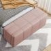 Puff Decorativo Living Sala de Estar 140 cm Roma W01 Linho Rosê - Lyam