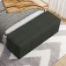 Puff Decorativo Living Sala de Estar 140 cm Roma W01 Linho Verde Musgo - Lyam