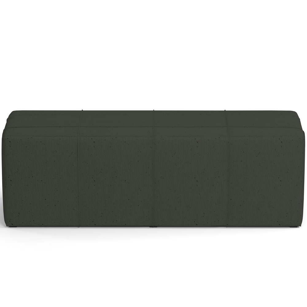 Puff Decorativo Living Sala de Estar 140 cm Roma W01 Linho Verde Musgo - Lyam