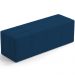 Puff Decorativo Living Sala de Estar 140 cm Roma W01 Suede Azul Marinho - Lyam