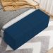 Puff Decorativo Living Sala de Estar 140 cm Roma W01 Suede Azul Marinho - Lyam