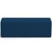 Puff Decorativo Living Sala de Estar 140 cm Roma W01 Suede Azul Marinho - Lyam