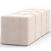 Puff Decorativo Living Sala de Estar 140 cm Roma W01 Suede Bege - Lyam