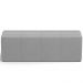 Puff Decorativo Living Sala de Estar 140 cm Roma W01 Suede Cinza - Lyam