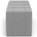 Puff Decorativo Living Sala de Estar 140 cm Roma W01 Suede Cinza - Lyam