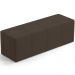 Puff Decorativo Living Sala de Estar 140 cm Roma W01 Suede Marrom - Lyam