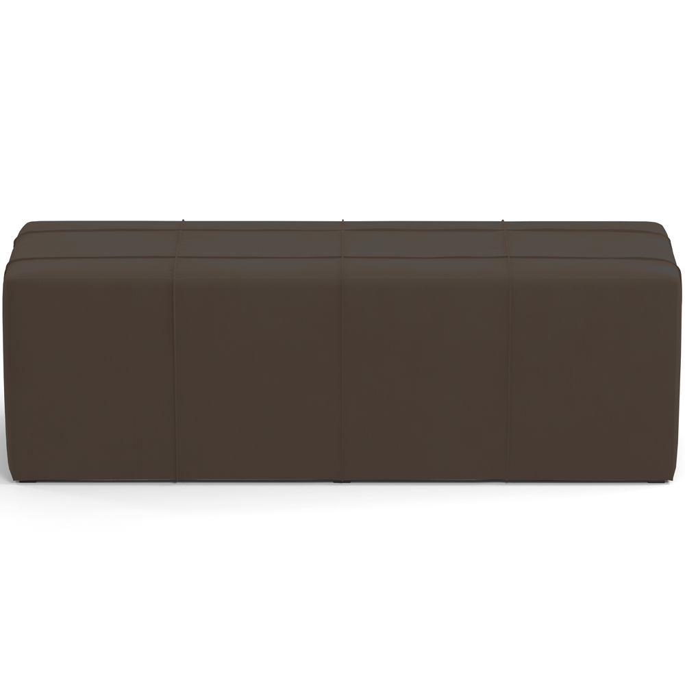 Puff Decorativo Living Sala de Estar 140 cm Roma W01 Suede Marrom - Lyam