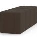 Puff Decorativo Living Sala de Estar 140 cm Roma W01 Suede Marrom - Lyam