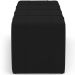 Puff Decorativo Living Sala de Estar 140 cm Roma W01 Suede Preto - Lyam