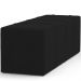 Puff Decorativo Living Sala de Estar 140 cm Roma W01 Suede Preto - Lyam
