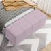 Puff Decorativo Living Sala de Estar 140 cm Roma W01 Suede Rosê - Lyam