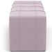 Puff Decorativo Living Sala de Estar 140 cm Roma W01 Suede Rosê - Lyam