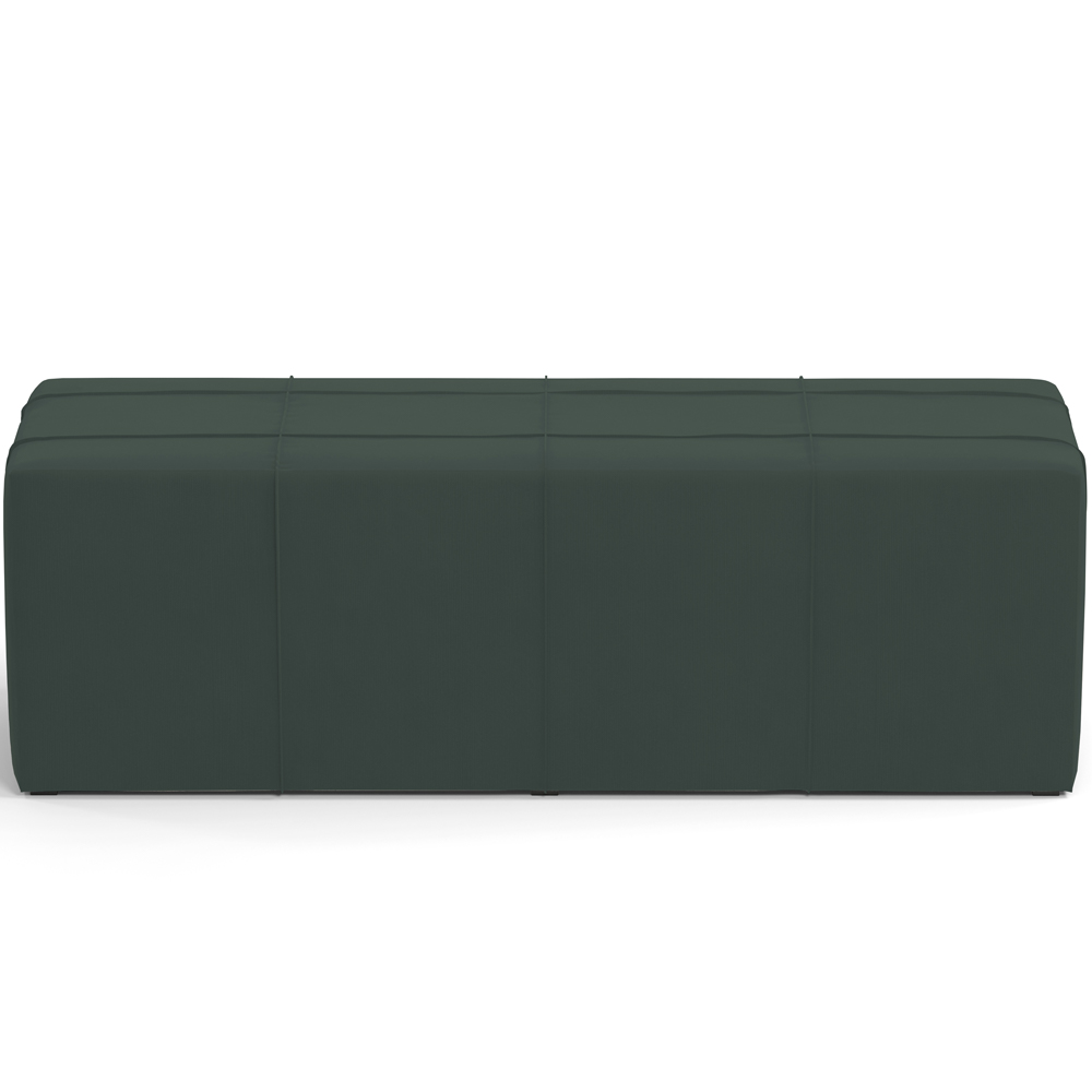 Puff Decorativo Living Sala de Estar 140 cm Roma W01 Suede Verde Musgo - Lyam