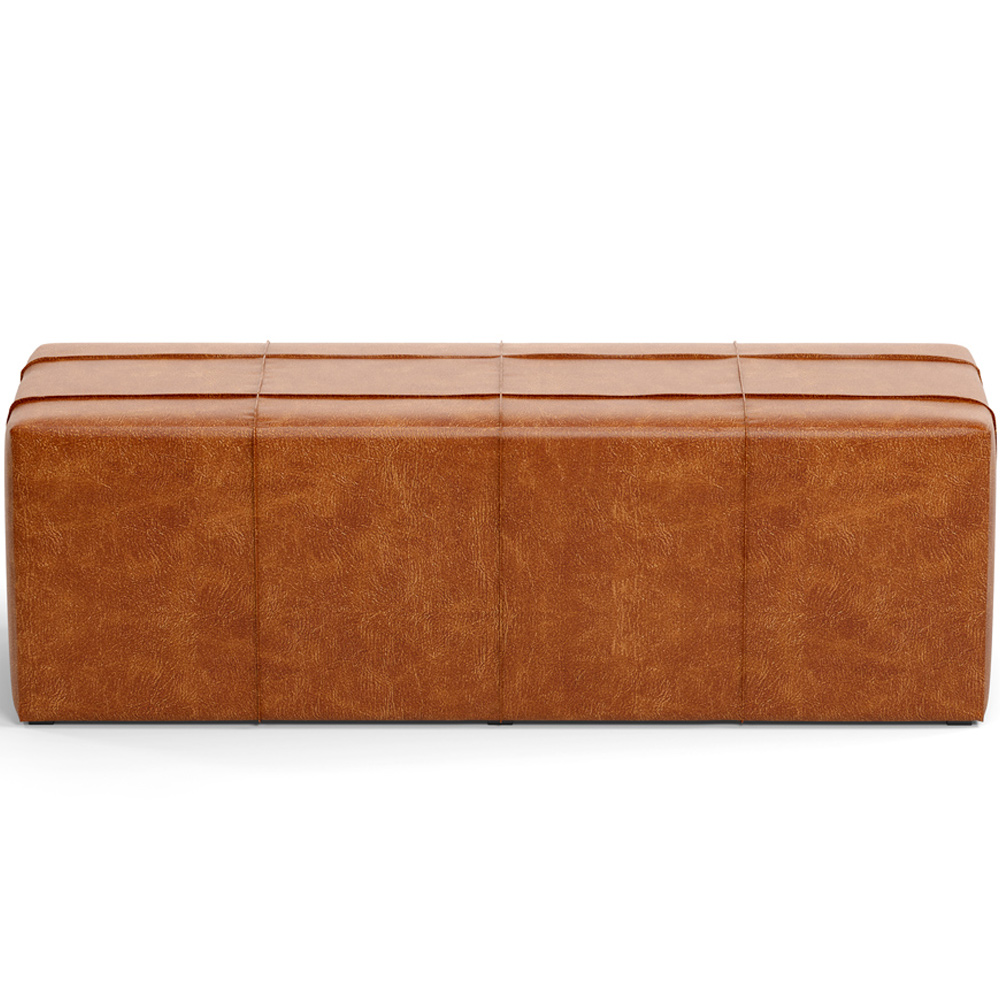 Puff Decorativo Living Sala de Estar 160 cm Roma W01 Couríssimo Camel - Lyam