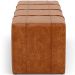 Puff Decorativo Living Sala de Estar 160 cm Roma W01 Couríssimo Camel - Lyam