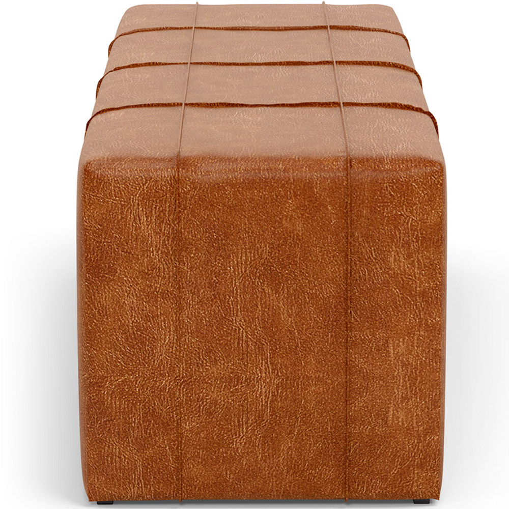 Puff Decorativo Living Sala de Estar 160 cm Roma W01 Couríssimo Camel - Lyam