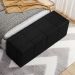 Puff Decorativo Living Sala de Estar 160 cm Roma W01 Couríssimo Preto - Lyam