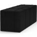 Puff Decorativo Living Sala de Estar 160 cm Roma W01 Couríssimo Preto - Lyam
