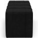 Puff Decorativo Living Sala de Estar 160 cm Roma W01 Couríssimo Preto - Lyam