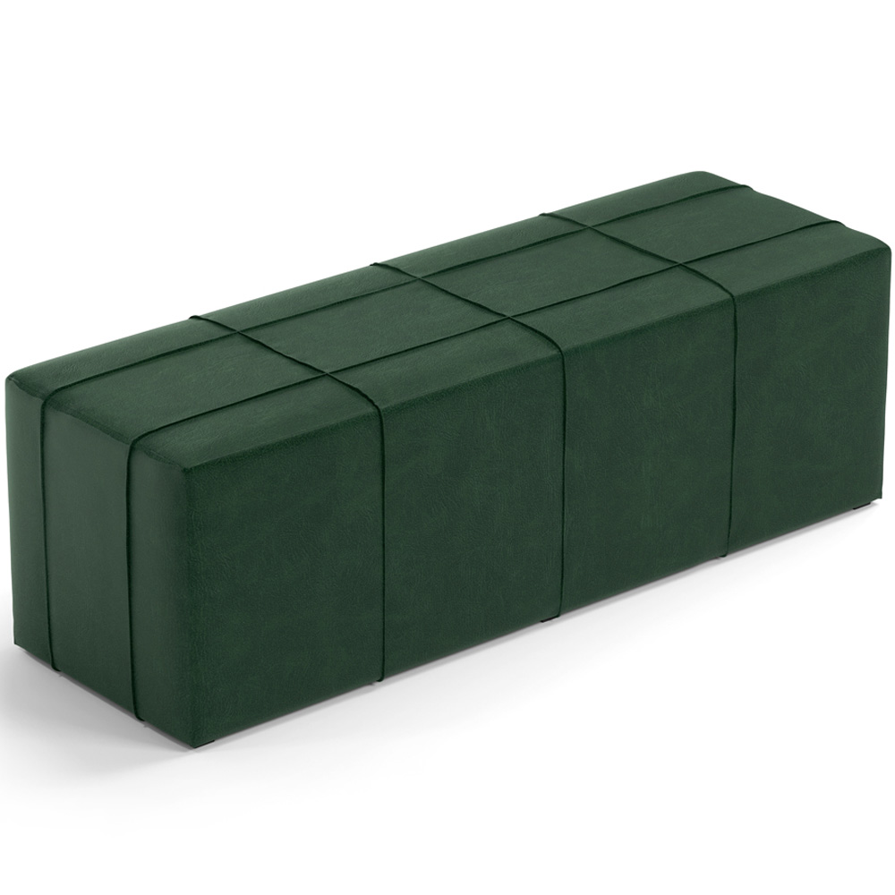 Puff Decorativo Living Sala de Estar 160 cm Roma W01 Couríssimo Verde - Lyam