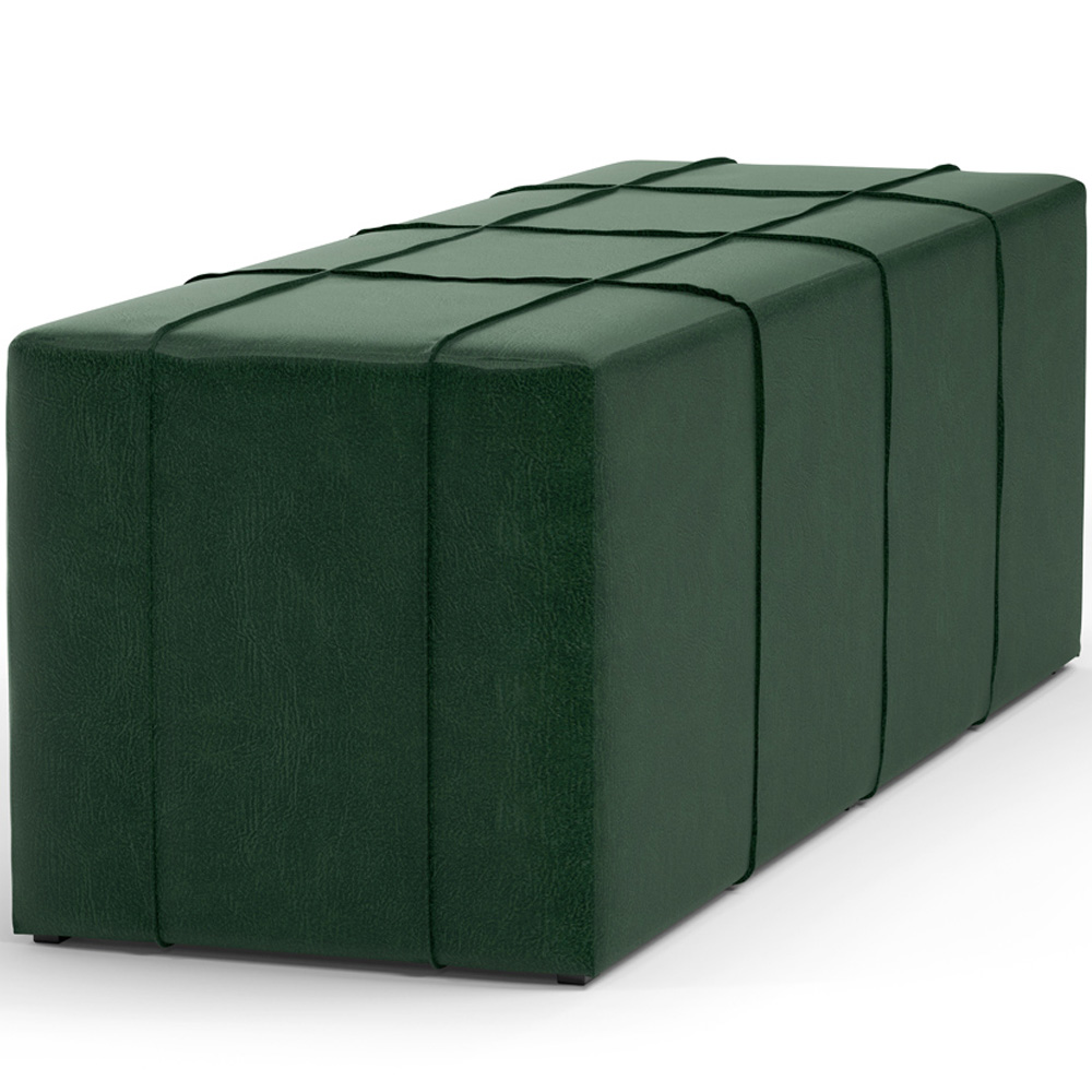 Puff Decorativo Living Sala de Estar 160 cm Roma W01 Couríssimo Verde - Lyam