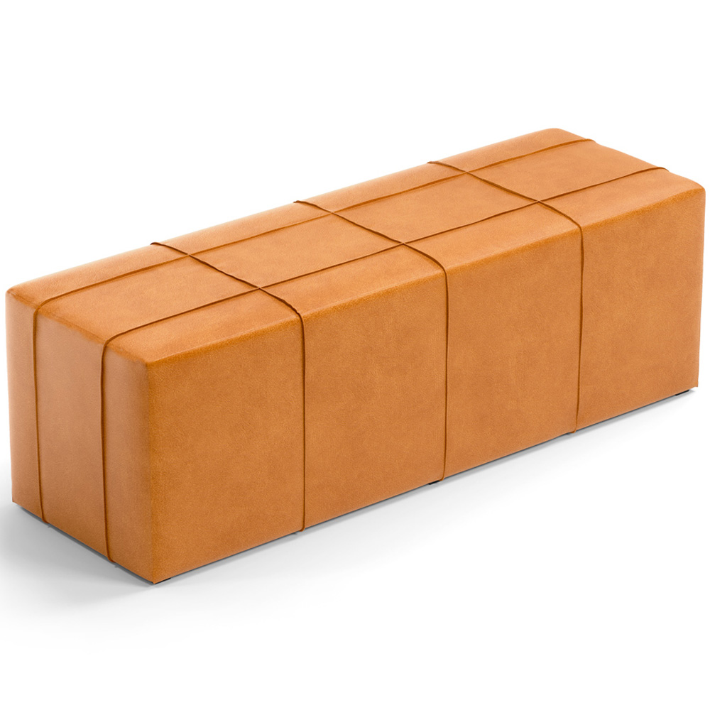 Puff Decorativo Living Sala de Estar 160 cm Roma W01 Couríssimo Whisky - Lyam