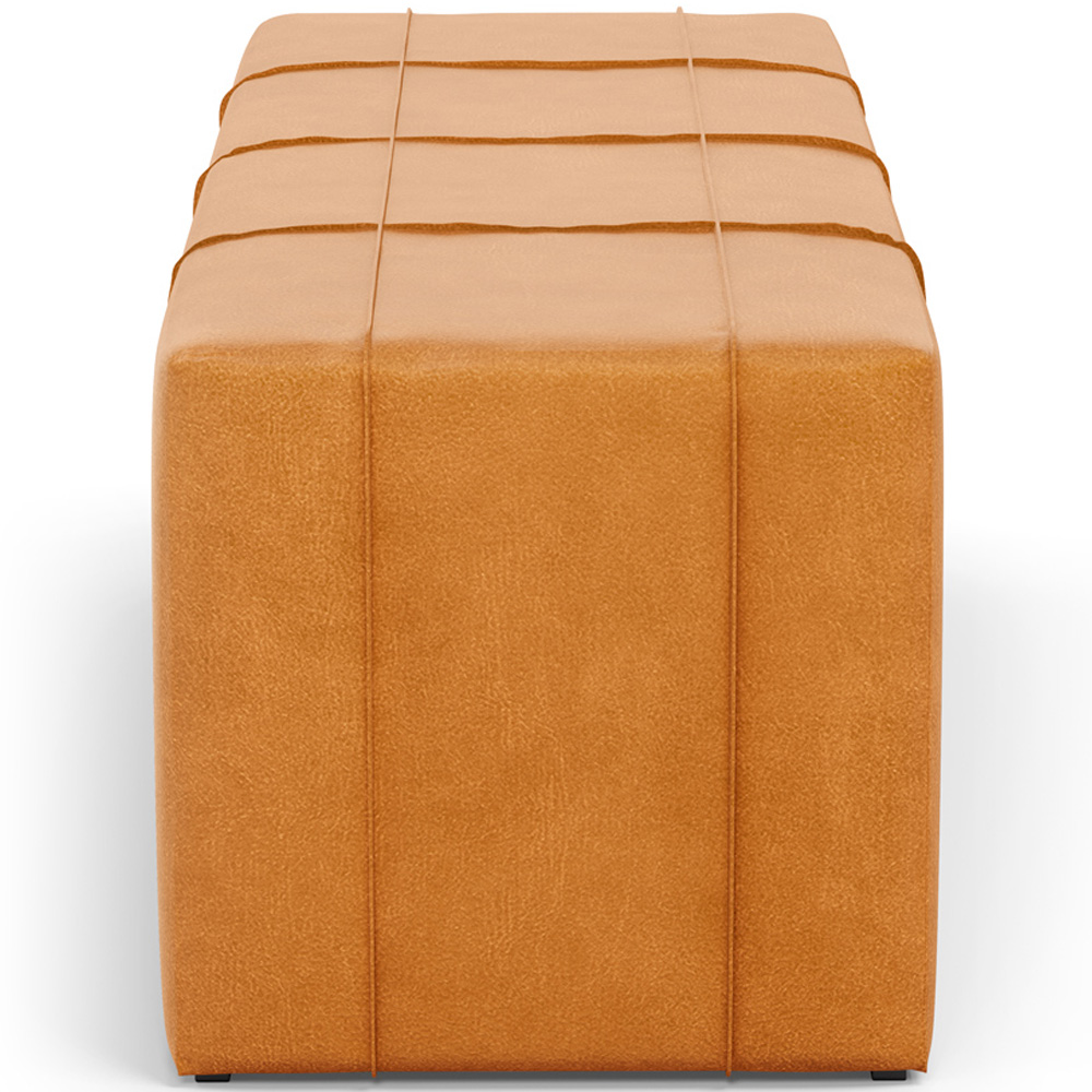 Puff Decorativo Living Sala de Estar 160 cm Roma W01 Couríssimo Whisky - Lyam