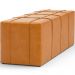 Puff Decorativo Living Sala de Estar 160 cm Roma W01 Couríssimo Whisky - Lyam
