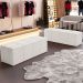 Puff Decorativo Living Sala de Estar 160 cm Roma W01 Linho Champagne - Lyam
