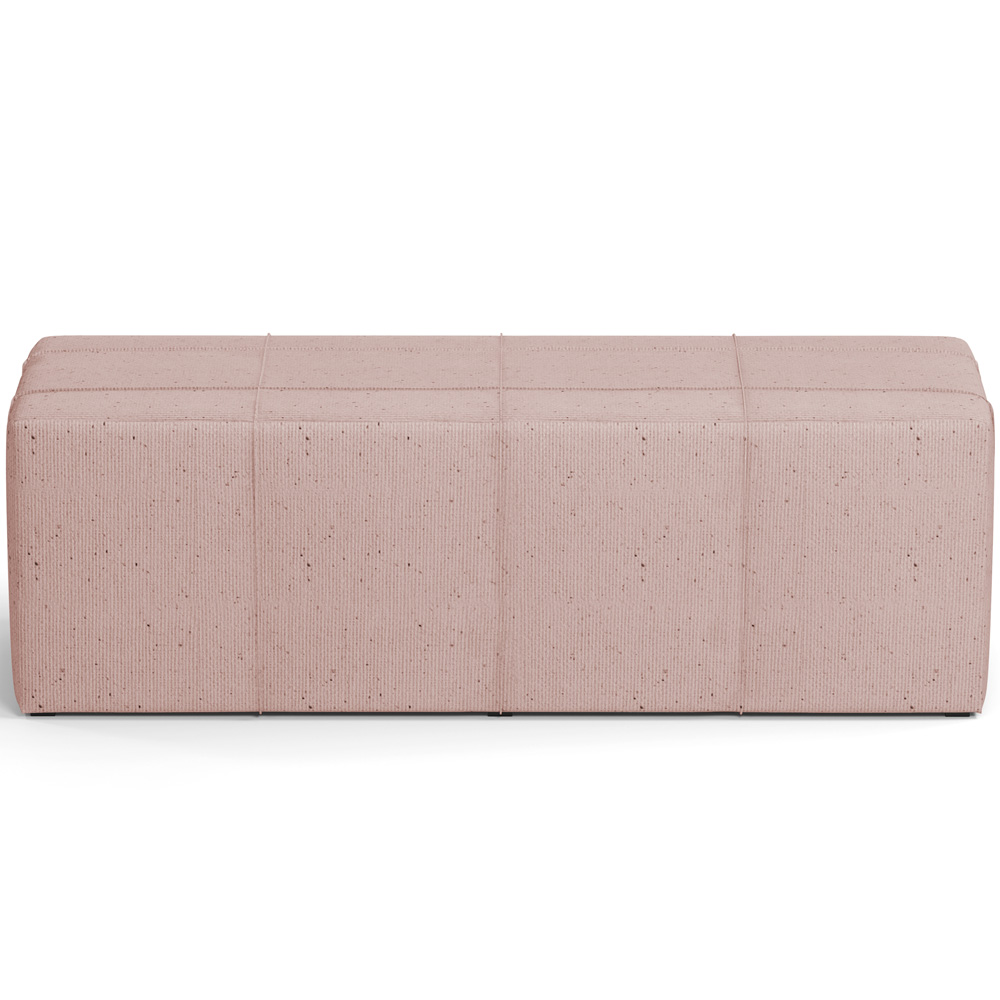 Puff Decorativo Living Sala de Estar 160 cm Roma W01 Linho Rosê - Lyam
