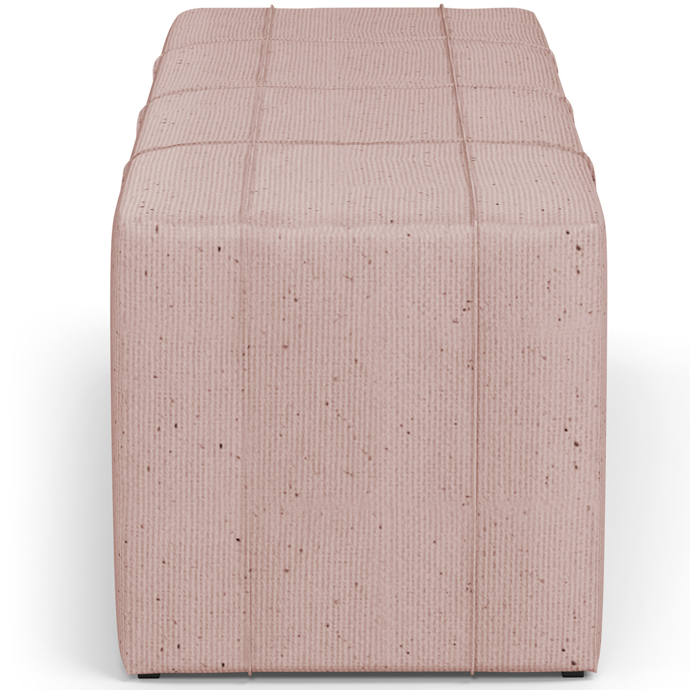 Puff Decorativo Living Sala de Estar 160 cm Roma W01 Linho Rosê - Lyam