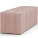 Puff Decorativo Living Sala de Estar 160 cm Roma W01 Linho Rosê - Lyam