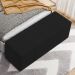 Puff Decorativo Living Sala de Estar 160 cm Roma W01 Suede Preto - Lyam