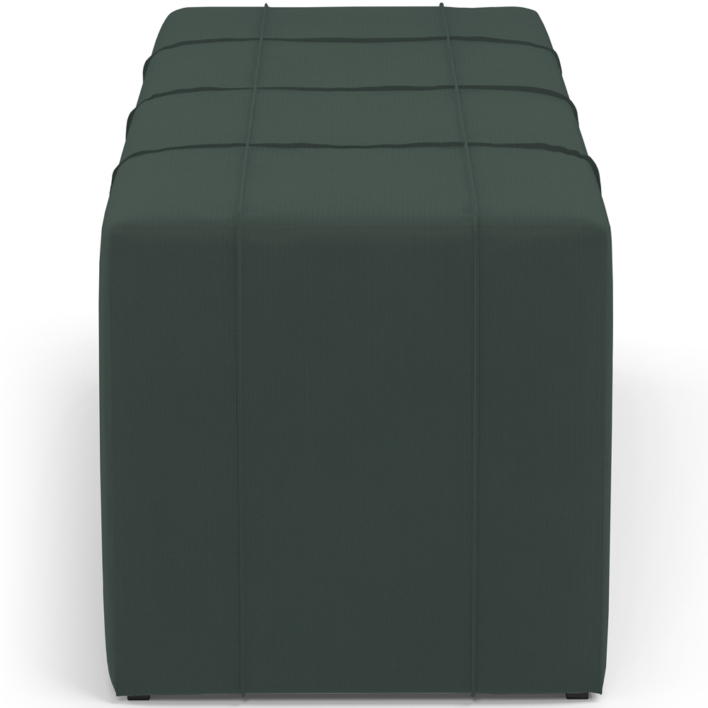 Puff Decorativo Living Sala de Estar 160 cm Roma W01 Suede Verde Musgo - Lyam