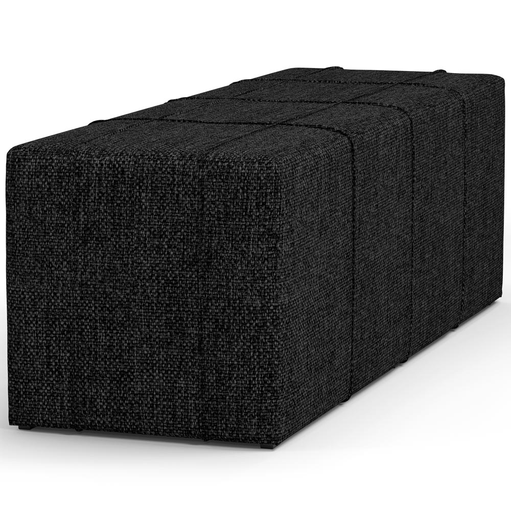 Puff Decorativo Living Sala de Estar 195 cm Roma W01 Linho Chumbo - Lyam