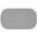 Puff Decorativo Orgânico Para Living Quarto 100cm Doha W01 Bouclê Cinza - Lyam Decor