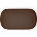 Puff Decorativo Orgânico Para Living Quarto 100cm Doha W01 Couríssimo Marrom - Lyam Decor