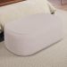 Puff Decorativo Orgânico Para Living Quarto 100cm Doha W01 Linho Bege - Lyam Decor