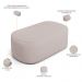 Puff Decorativo Orgânico Para Living Quarto 100cm Doha W01 Linho Bege - Lyam Decor