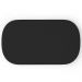 Puff Decorativo Orgânico Para Living Quarto 100cm Doha W01 Suede Preto - Lyam Decor