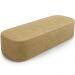 Puff Decorativo Orgânico Para Living Quarto 140cm Doha W01 Couríssimo Fendi - Lyam Decor