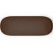 Puff Decorativo Orgânico Para Living Quarto 140cm Doha W01 Couríssimo Marrom - Lyam Decor