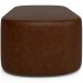 Puff Decorativo Orgânico Para Living Quarto 140cm Doha W01 Couríssimo Marrom - Lyam Decor